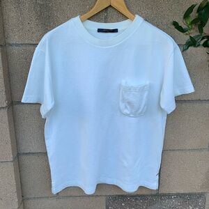 Louis Vuitton White Short Sleeve Pocket Tee